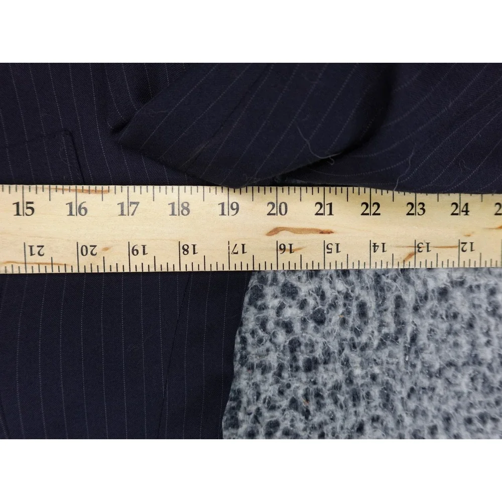 Polo University Club Ralph Lauren Blazer Mens 40R Navy Pinstripe Good Wool Suit